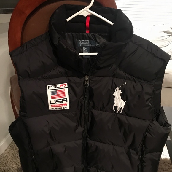 mens polo puffer vest